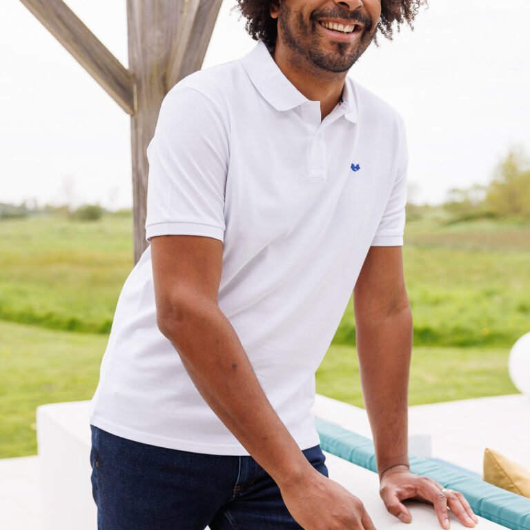 PALÂBA - Polo blanc Made In France