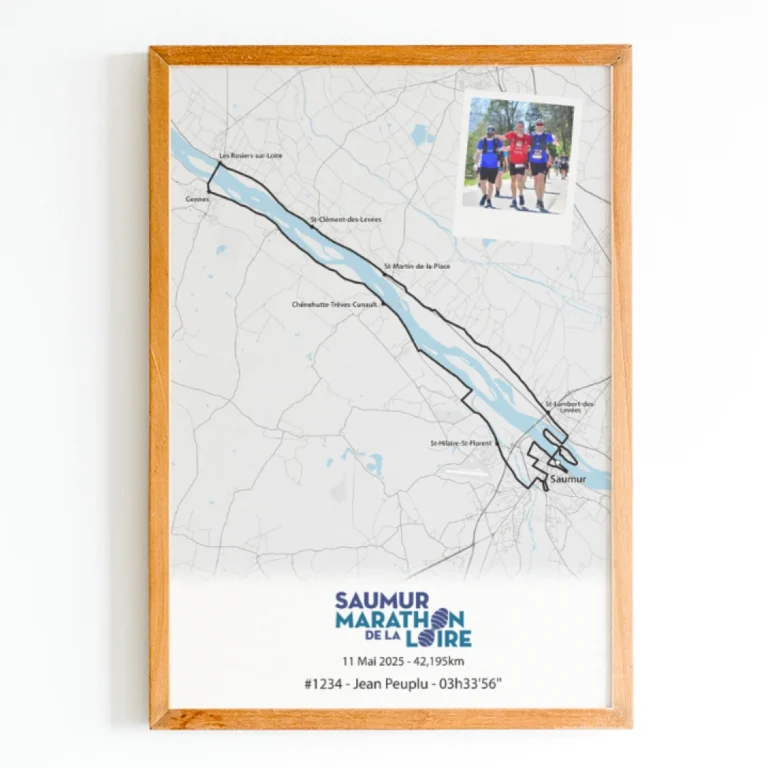 Marathon de la Loire 2025 fleuve noir The Post Trace - Affiche Marathon de la Loire