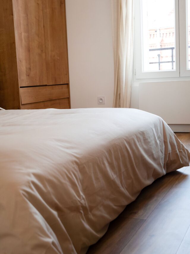 Dejorine - Housse de couette en Percale de coton - Beige