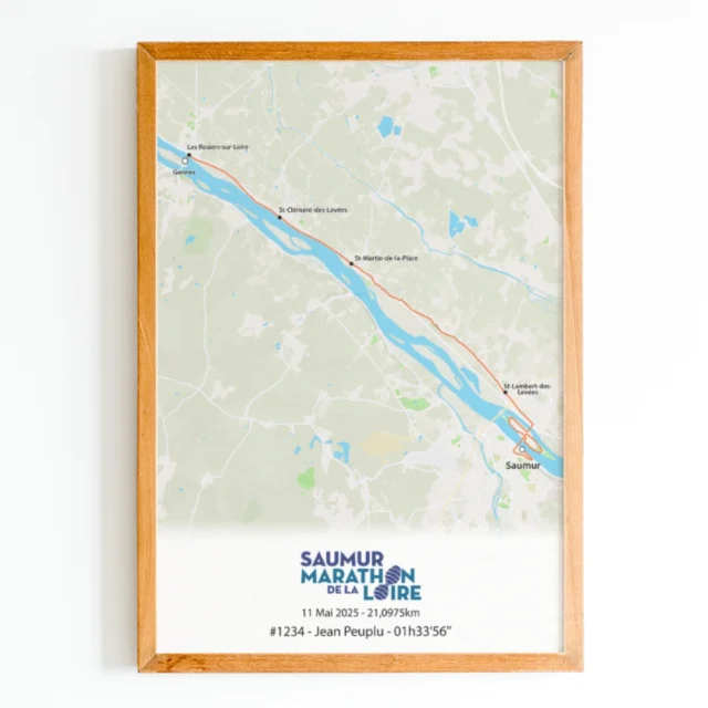 The Post Trace - Affiche Semi Marathon de la Loire