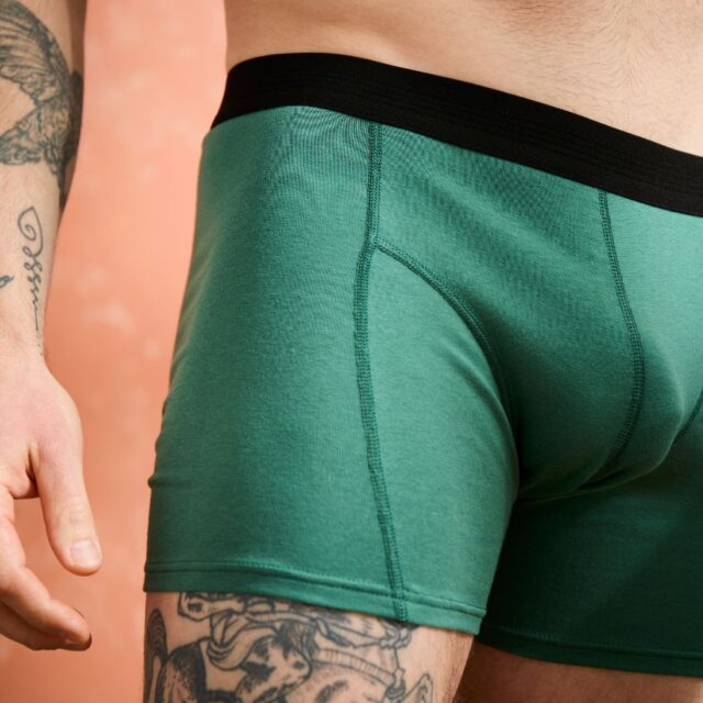 Lemahieu - Boxer coton modal - Vert Anglais - Homme