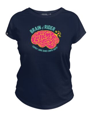 Adrenagliss - BRAIN  TEE SHIRT FEMME FABRIQUÉ EN FRANCE EN COTON BIO