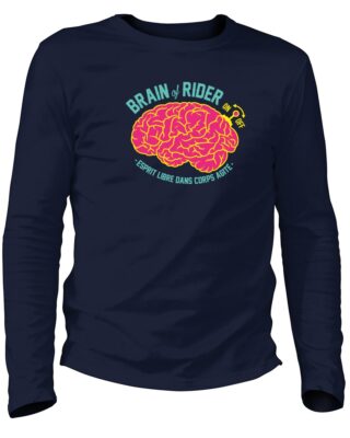 Adrenagliss - BRAIN – TEE SHIRT HOMME MANCHES LONGUES FABRIQUÉ EN FRANCE EN COTON BIO