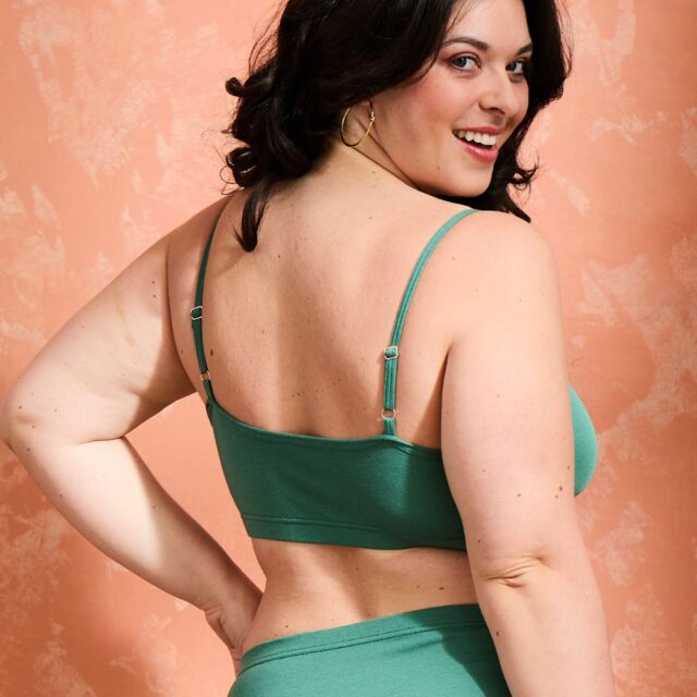 Lemahieu - Brassière coton modal - Vert - Femme