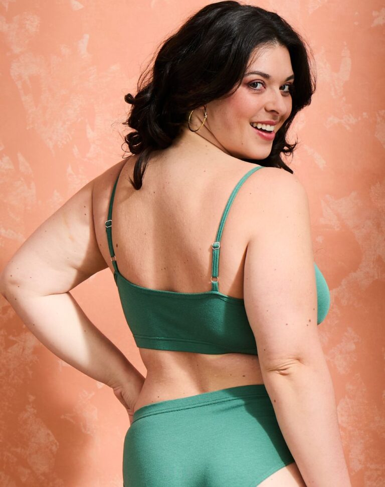 Lemahieu - Brassière coton modal - Vert - Femme