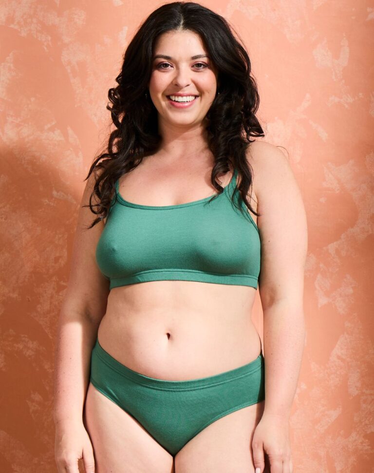 Lemahieu - Brassière coton modal - Vert - Femme