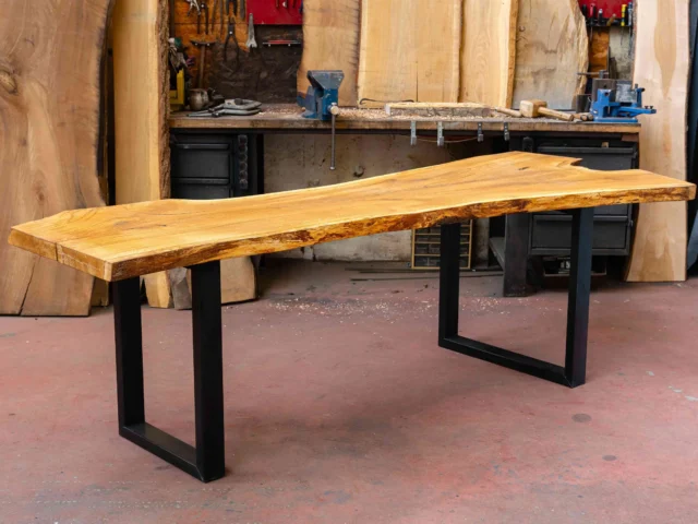 bureau table bois massif francais scaled 1 Atelier Boyet - Table Office