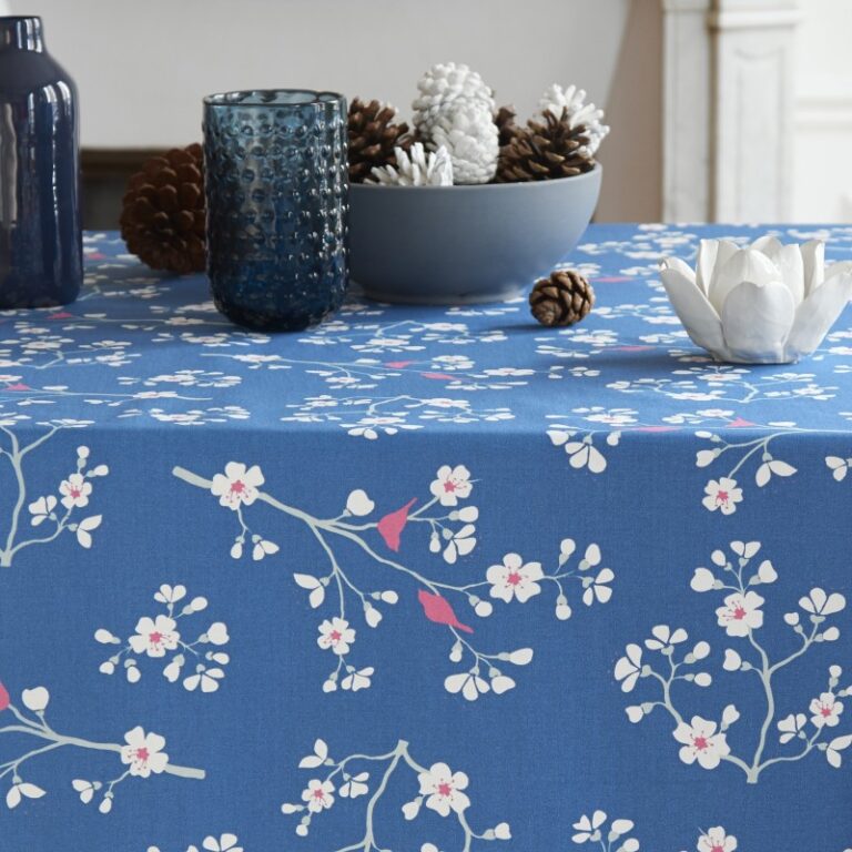 Fleur de Soleil - Chemin de table Cerisier pétrole