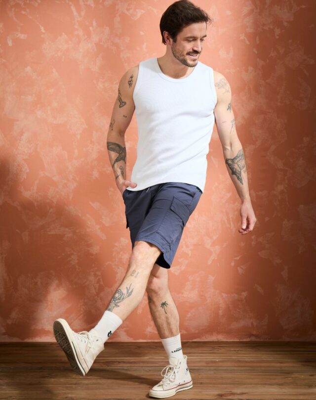 Lemahieu - Débardeur Marcel côte 2x2 - Blanc - Homme