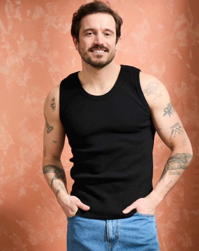 Lemahieu - Débardeur Marcel côte 2x2 - Noir - Homme