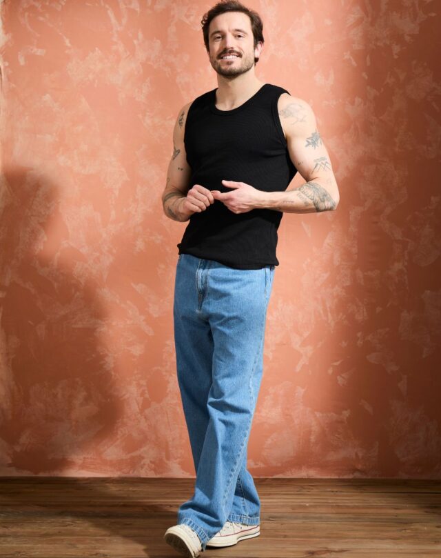 Lemahieu - Débardeur Marcel côte 2x2 - Noir - Homme