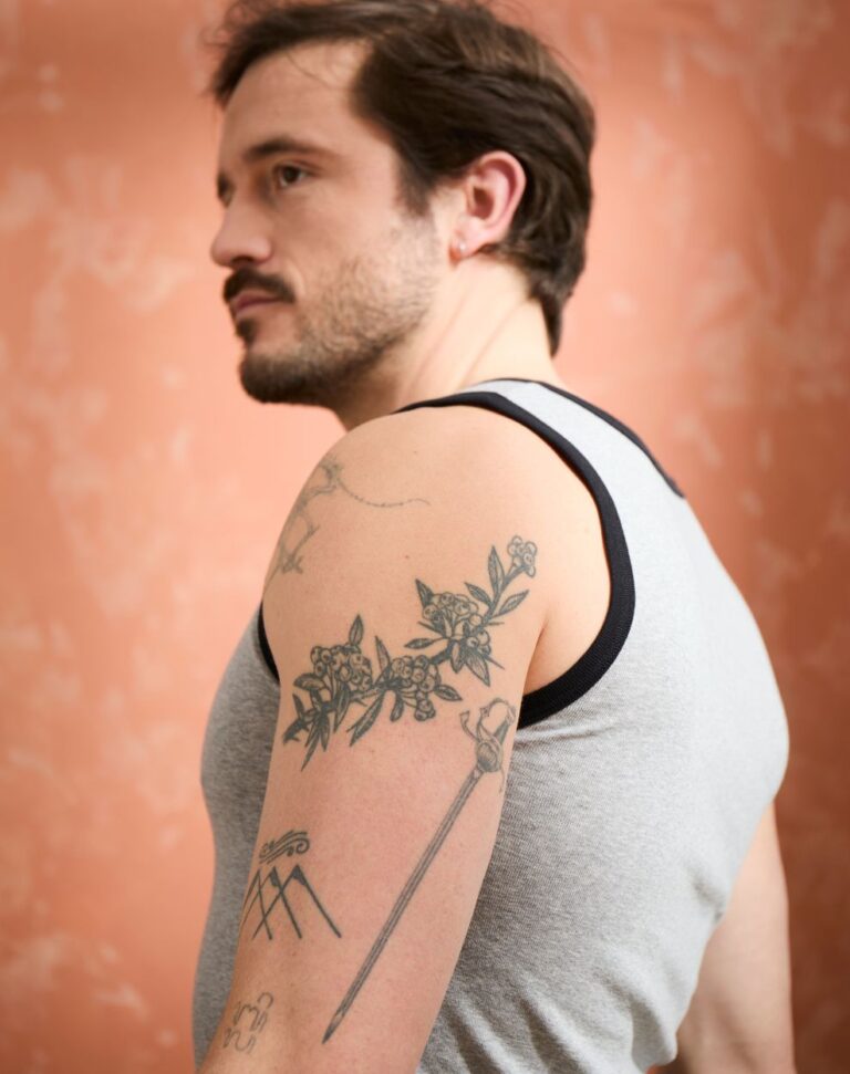 Lemahieu - Débardeur Marcel en Coton BIO - Gris - Terracotta - Homme