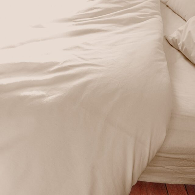 Dejorine - Housse de couette en Percale de coton - Beige