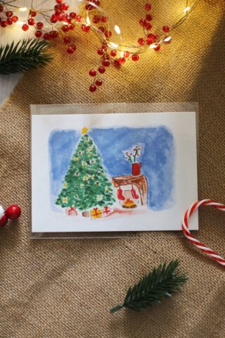 Des fils et des mots - Illustration « Le Réveillon de Noël »