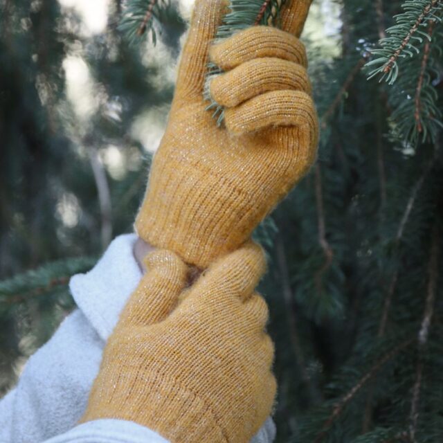 Maison Bonnefoy - Gants tactiles Natacha S/M Soleil pailleté