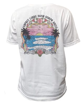 Adrenagliss - HIBISCUS – TEE SHIRT ENFANT FABRIQUÉ EN FRANCE EN COTON BIO