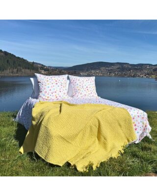 Blanc de Gérardmer - Housse de couette en Percale imprimée Liberty