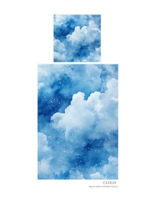 Blanc de Gérardmer - Parure Enfant Imprimée  Cloud