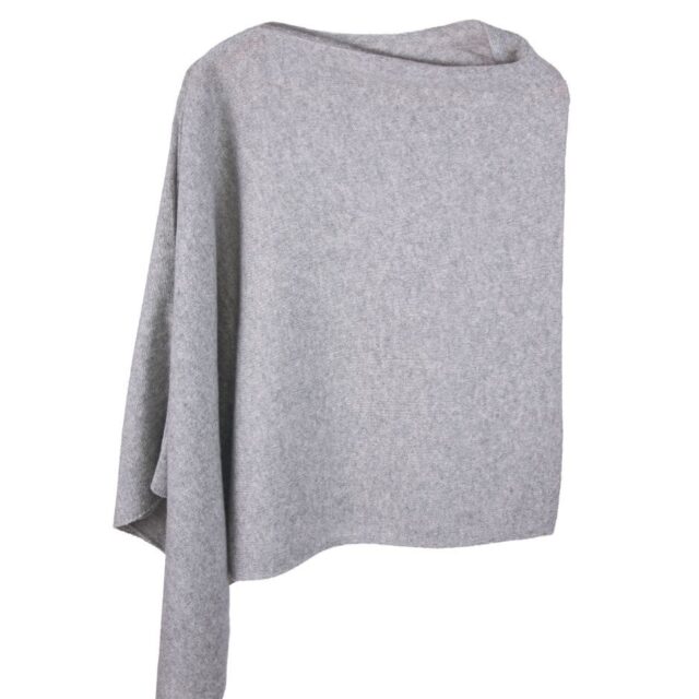 Maison Bonnefoy - Poncho Paule en cachemire Gris