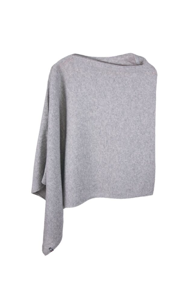Maison Bonnefoy - Poncho Paule en cachemire Gris