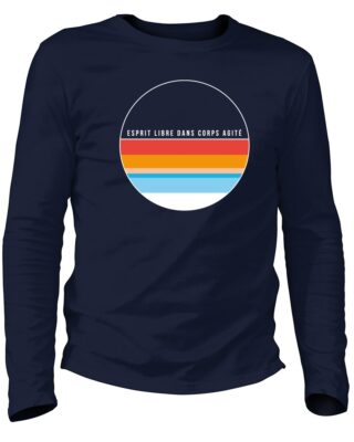 Adrenagliss - REFLET  TEE SHIRT HOMME MANCHES LONGUES FABRIQUÉ EN FRANCE EN COTON BIO