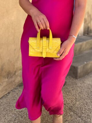 Maison Rottier - Sac en Cuir Jaune  Suzanne