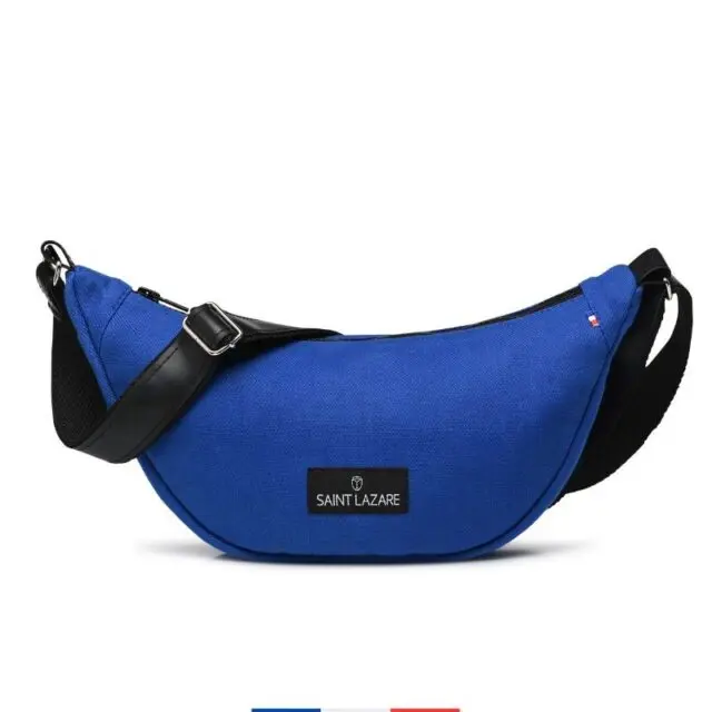 SAINT LAZARE - Sac demi lune bleu de travail