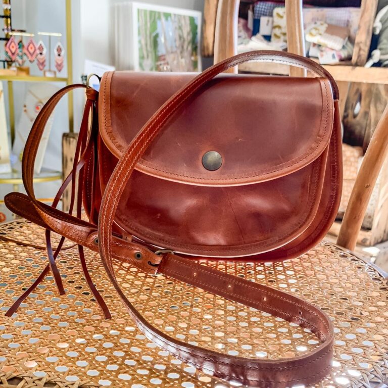 Maison Rottier - Maroquinerie fabriquée en France - Sac en Cuir Marron Vintage - Marie