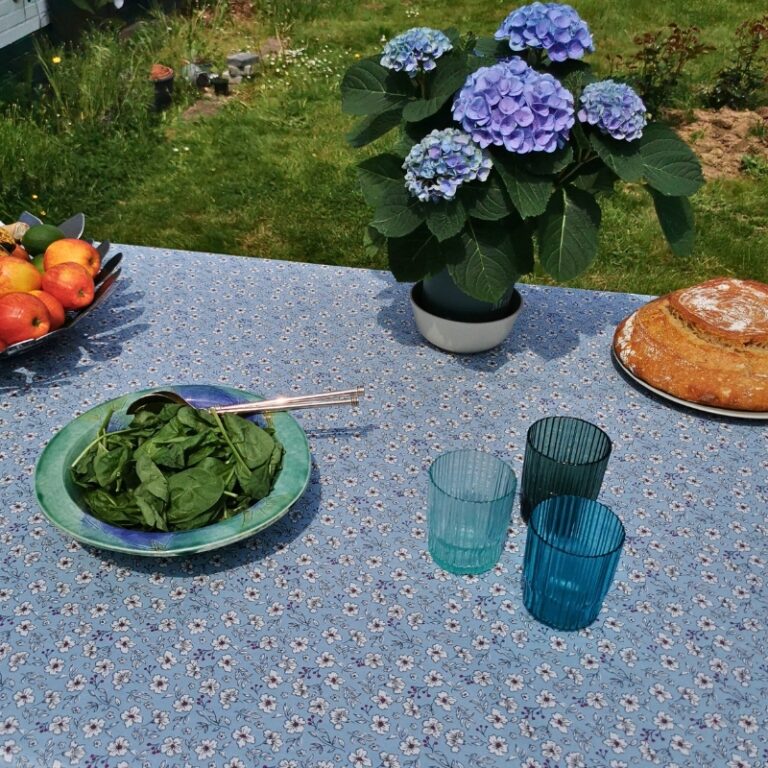 Fleur de Soleil - Set de table Anémone bleue