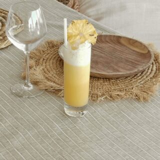 Fleur de Soleil - Set de table bambou taupe