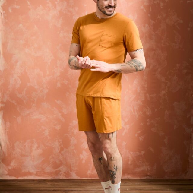 Lemahieu - Short coton modal - Mordore - Homme