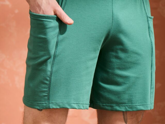 Lemahieu - Short coton modal - Vert Anglais - Homme