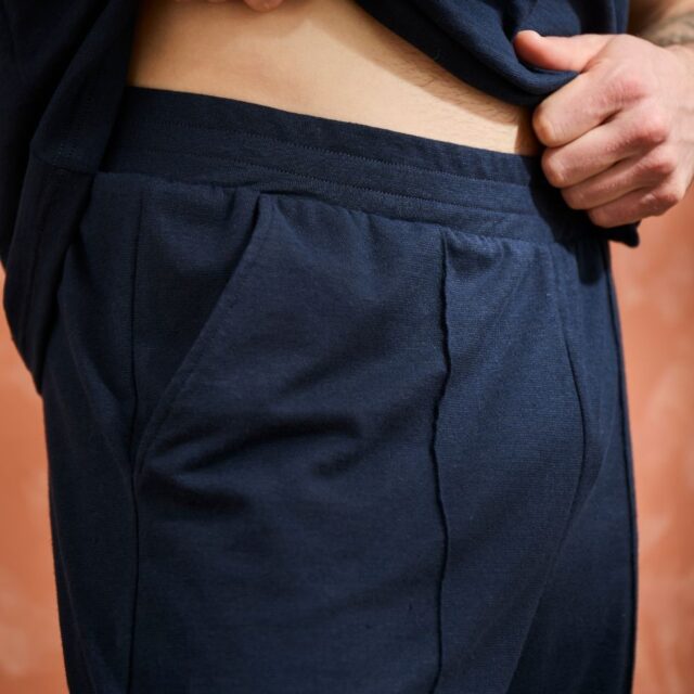 Lemahieu - Short lin/coton  - Marine - Homme