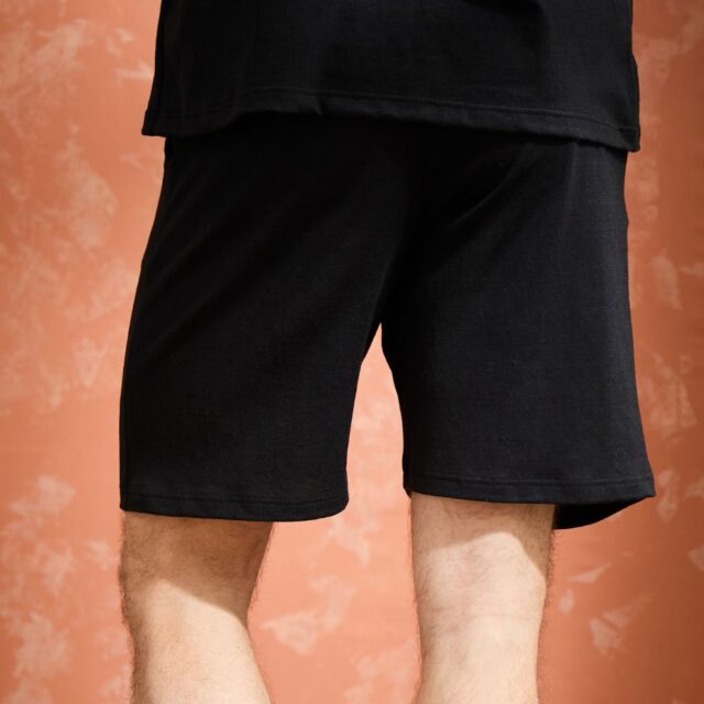 Lemahieu - Short lin/coton - Noir - Homme