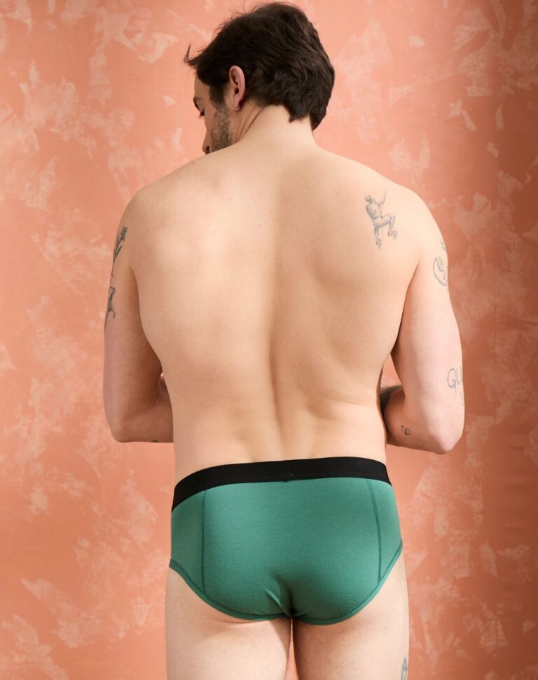Lemahieu - Slip coton modal - Vert Anglais - Homme