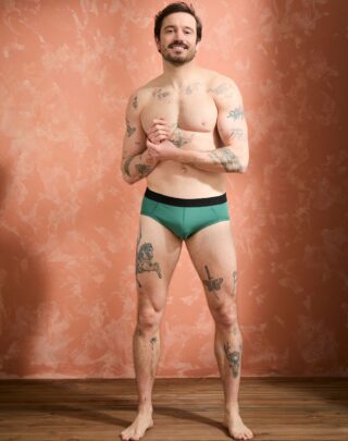 Maison Lemahieu - Slip coton modal – Vert Anglais – Homme