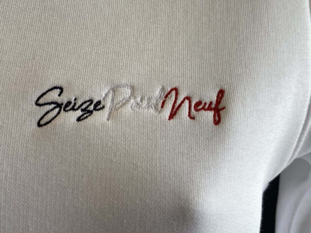 Seizepointneuf - SWEAT ALINE - BRODERIE BLEU