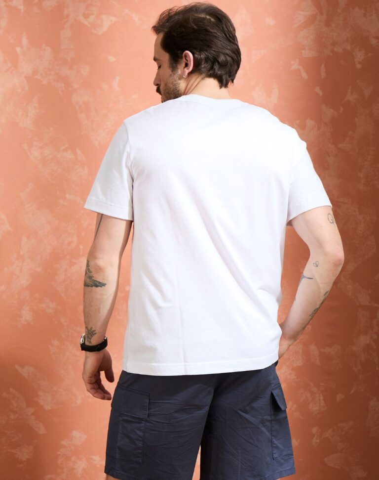 Lemahieu - T-shirt brodé en Coton BIO - Blanc - Homme - Homme
