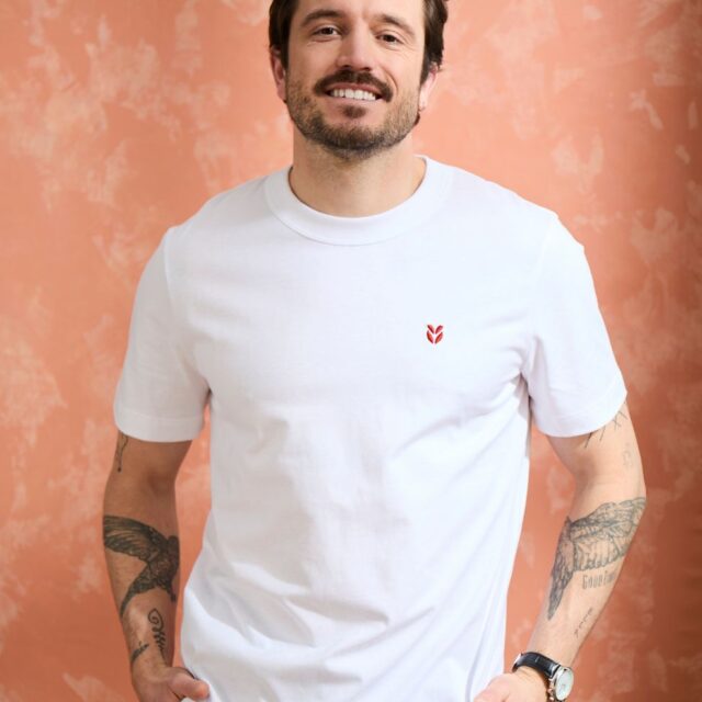 Lemahieu - T-shirt brodé en Coton BIO - Blanc - Homme - Homme