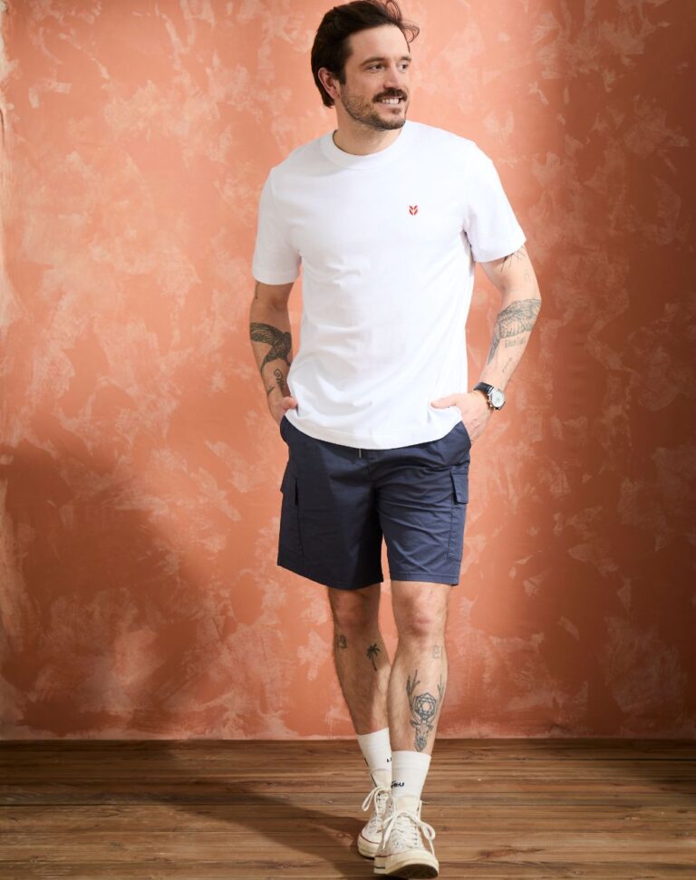 Lemahieu - T-shirt brodé en Coton BIO - Blanc - Homme - Homme