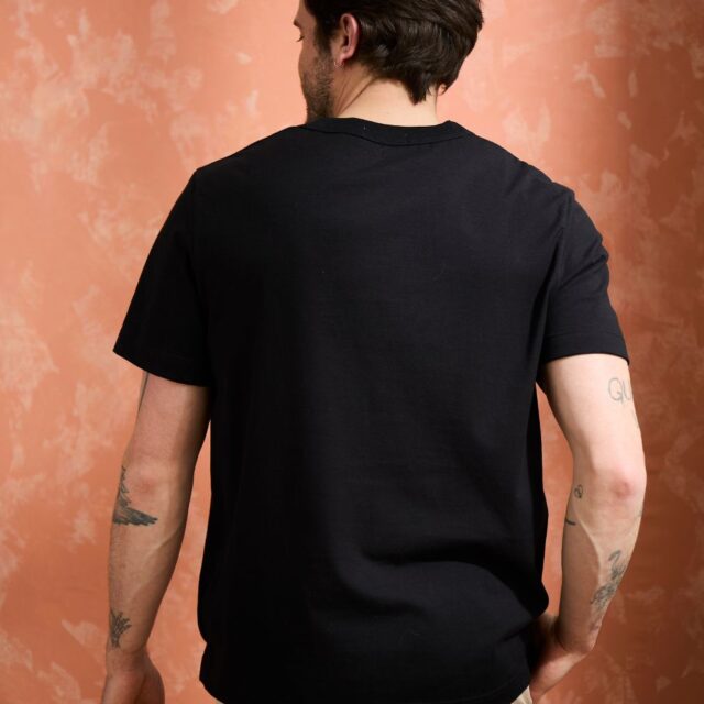 Lemahieu - T-shirt brodé en Coton BIO - Noir - Homme - Homme