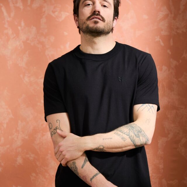 Lemahieu - T-shirt brodé en Coton BIO - Noir - Homme - Homme