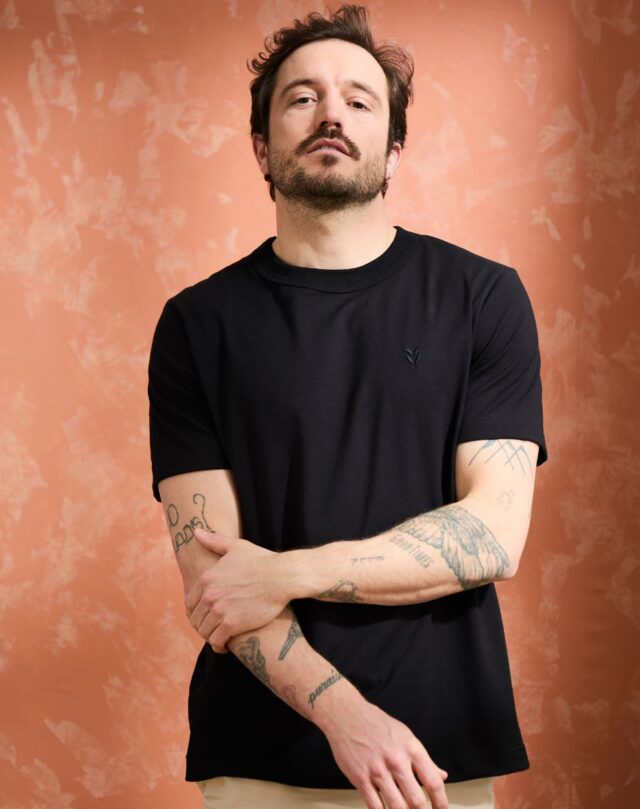 Lemahieu - T-shirt brodé en Coton BIO - Noir - Homme - Homme