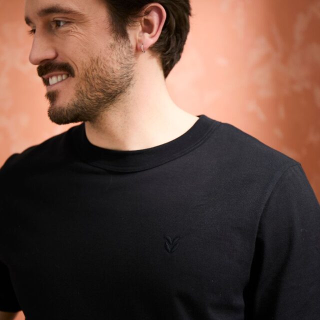 Lemahieu - T-shirt brodé en Coton BIO - Noir - Homme - Homme