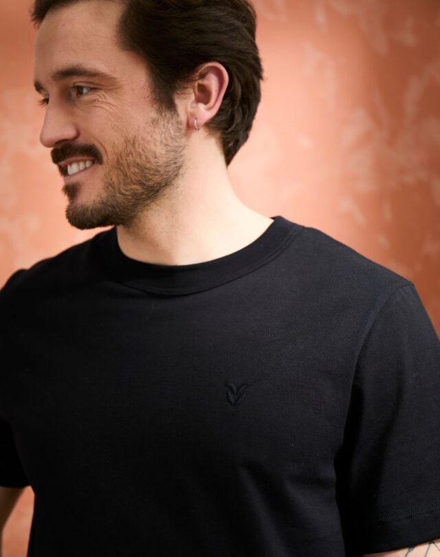 Lemahieu - T-shirt brodé en Coton BIO - Noir - Homme - Homme