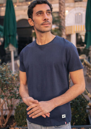 Montlimart - T-shirt Creation Bleu Marine