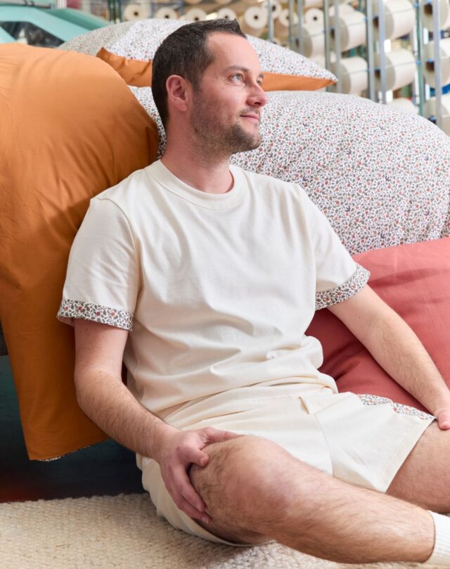 Lemahieu - T-shirt manches revers fleuries - Homme - Homme