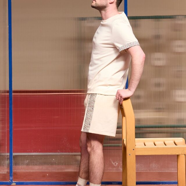 Lemahieu - T-shirt manches revers fleuries - Homme - Homme