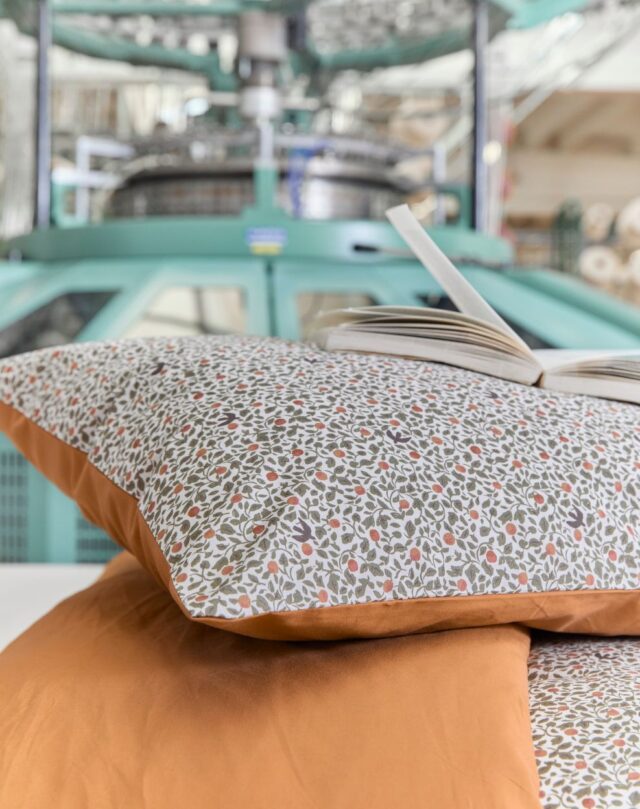 Lemahieu - Taie d'oreiller 100% coton - Fleurie