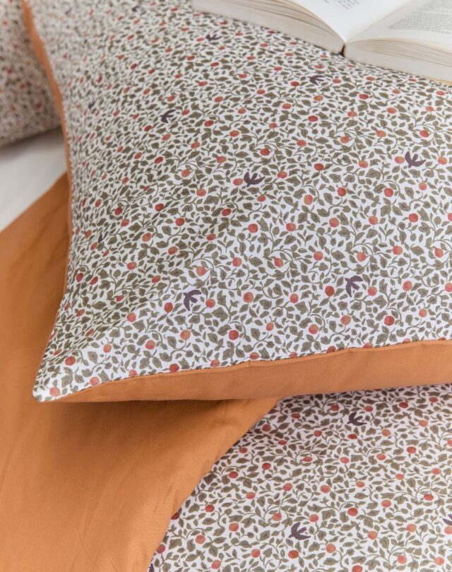 Lemahieu - Taie d'oreiller 100% coton - Fleurie